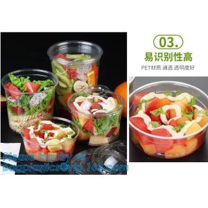 1000ML salad disposable plastic food container soup bowl noodle bowl,Food Grade