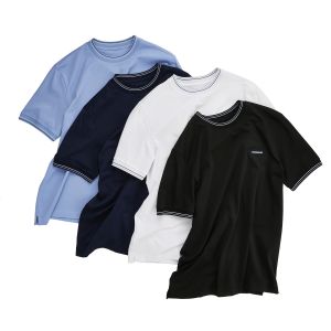 Men's Crew Round Collar T-Shirt with 230 gsm Heavy Weight Cotton and Knitted