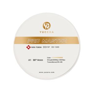 Yucera Pro Master A1/A2/A3 Color Zirconia Blocks - Excellent Color Matching for