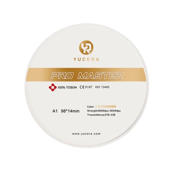 Yucera Pro Master A1/A2/A3 Color Zirconia Blocks - Excellent Color Matching for