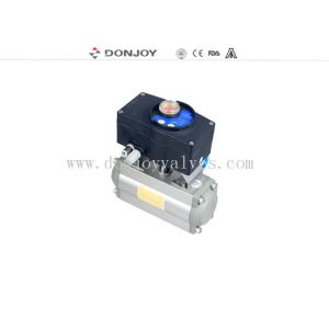 Aluminum actuator with Intelligent C TOP-1561 control unit to feedback PLC
