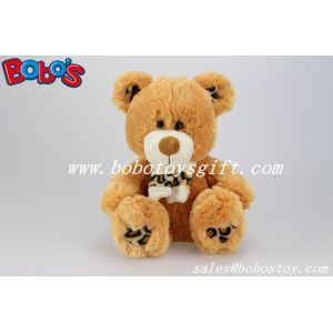 China Cool Toys Stuffed Teddy Brown Bear With Leopard Print Scarf In Wholesale Price on sale