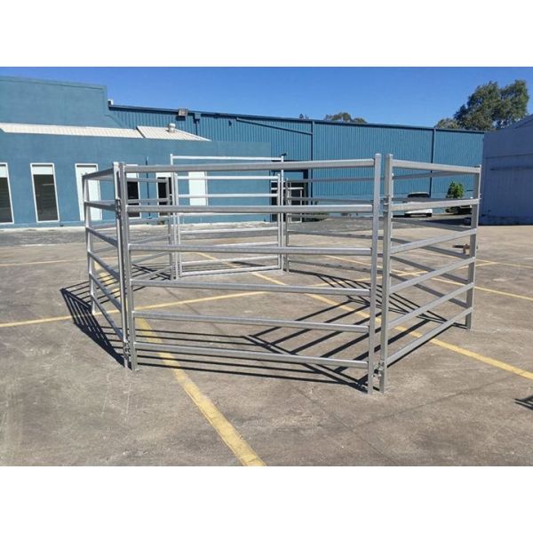 Horse Round Yard panel inc gate Livestock Cattle Sheep Oval Rail holding yard
