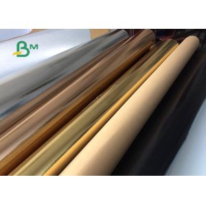 Natually Degradable Rio Red + Gold Washable Kraft Paper Fabric For Plant Bag