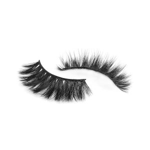 Reusable False 25mm Natural Silk Lashes With Packaging Box