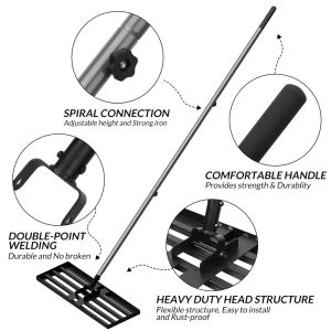 30*10in Large Size Manual Steel Lawn Leveller for Grass Organic Fertilizer Sand