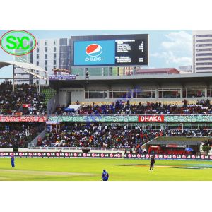 Football Stadium Led Perimeter Advertising Boards P10 8000cd/㎡ WIFI Control