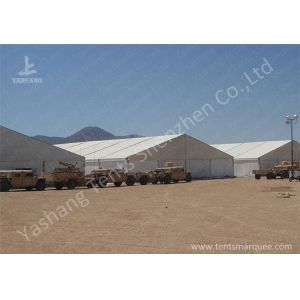 High Pressed Frame Clear Span Steel Buildings UV Repellent Double Coated PVC