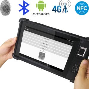 Cheap FP08 Biometric fingerprint device with GPRS WIFI Bluetooth RFID NFC on Android 7.0 for sale