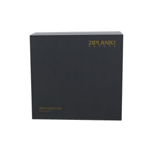Black Corrugated Packaging Box With Hot Foil Stamping Matt Lamination