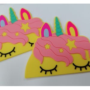 Heat Transfer Customized 3D PVC Silicone Rubber Labels Washable Badge