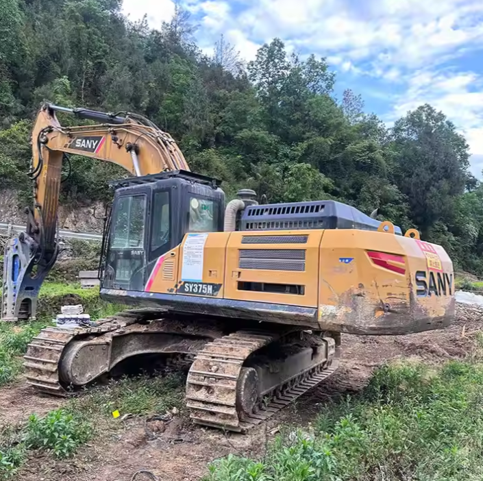 Second Hand Sany SY375H Excavator with Bucket 37.5 Tons Original Second Hand
