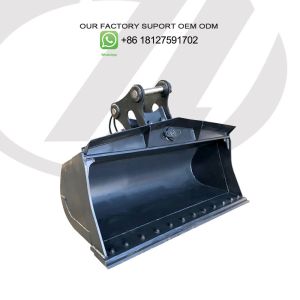 Yellow Black Customized Excavator Cleaning Bucket 0.1-4Cbm Capacity
