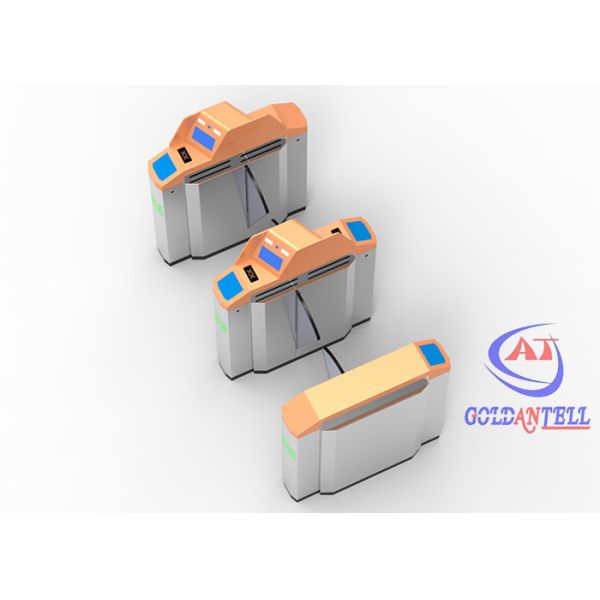 LED Display Flap Barrier Gate 1 In 1 Out Two Way Automatic Access Control Gates