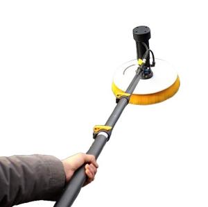 China Mobile Style WLS-3-3-5YL Extendable Pole Solar Panel Cleaner with Lithium Battery on sale