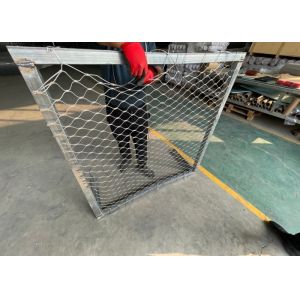 China SS316 3mm Rope Test 200KG Weight Ferruled Type Wire Rope Netting for safety use on sale