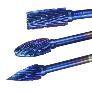 Blue Coating Precision Cutting Made Fast And Easy With Cemented Carbide Burr Set
