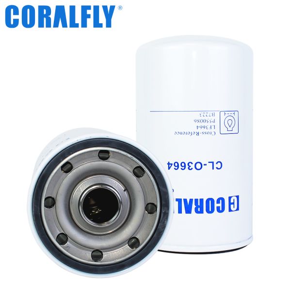 Coralfly Construction Machinery Oil Filter LF3664 P550086 B7223 For Fleetguard