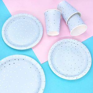 Compostable Disposable Dinnerware Sets Dinner Plates And Cups Party Supplies