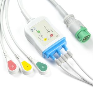 Mindray Datascope 040-000966-00 EA6232A ECG Cables and Leadwires 12pin Connector