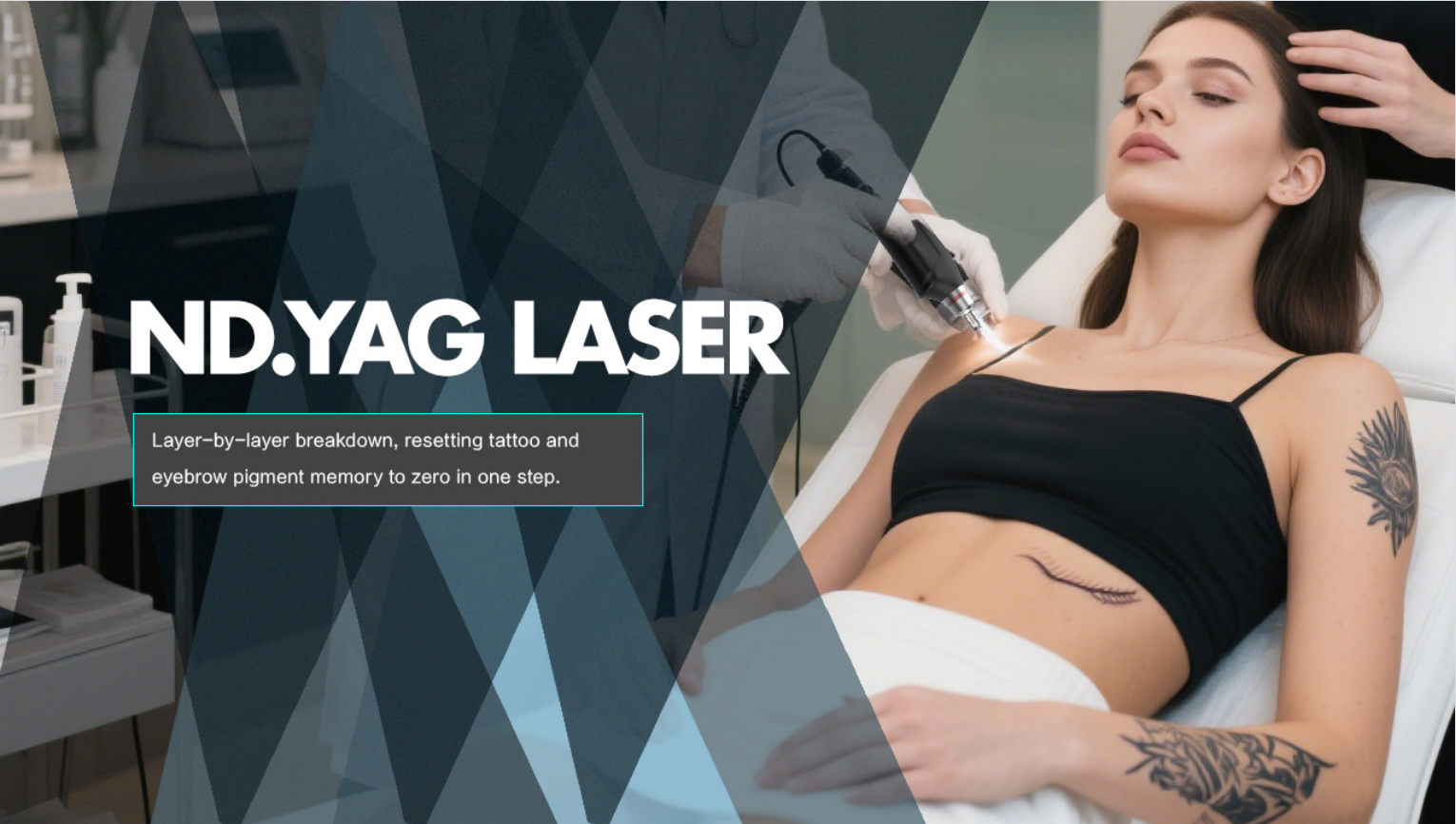 1-10Hz Adjust 1064nm 532nm 320nm 755nm ND Yag Laser Tattoo Removal Machine