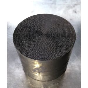 Cheap 600cpsi Metal Honeycomb Catalyst Support Without Canning Round for sale