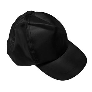 China Black Polyester Stripe Design ESD Antistatic Cap For Cleanroom Use on sale