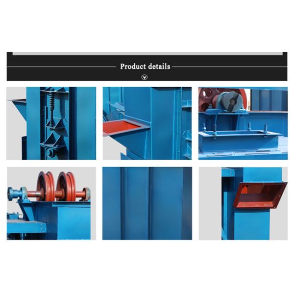 Wear Resistance Belt Bucket Elevator Cement Transportation Elevator Conveyor