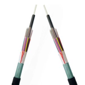 PSP Armored Outdoor All Dry Fiber Optic Cable GYFS armored with steel tape or