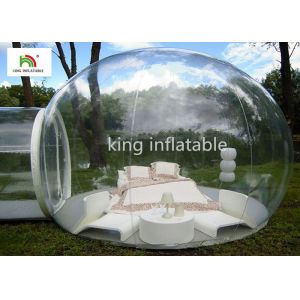 Cheap 4.5m Transparent Inflatable Bubble Tent With Tunnel For Outdoor Camping Rent for sale