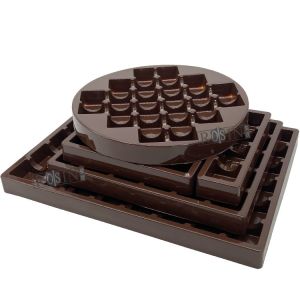 Cheap Custom 16 Cavity Plastic Chocolate Packaging PS Chocolate Packaging Tray for sale