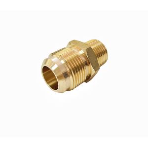 China Half Union 3/4 Flare X 1/2 NPT Brass Tube Fitting Hex Nipple on sale