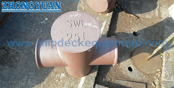 JIS F 2804-1976 Single Bitt Pipe Fabricated Ships Cross Bitt Ship Mooring Equipment