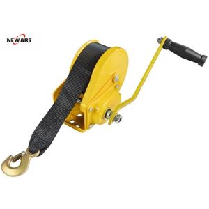 Small Manual Operated Winch For Boat Trailer , 2600lbs Mini Rope Hand Winch With