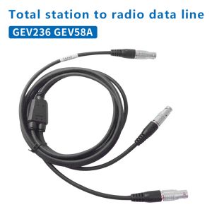 Cheap Y-shaped Data Power Cable 8-PIN For GEV236 GEV58A Wireless Radio Connection To Total Station And External Battery for sale