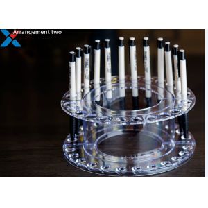 Silkscreen Logol Small Acrylic Display Stands Acrylic Pencil Holder 200 * 100 *