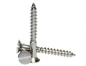 China Raised CSK Head Self Tapping Wood Screws , Slotted Raised Countersunk Wood Screw on sale