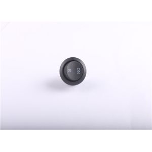 KCD1-201-2P 2nd Gear Black Round On Off Switch , 6A 2 Prong Rocker Switch