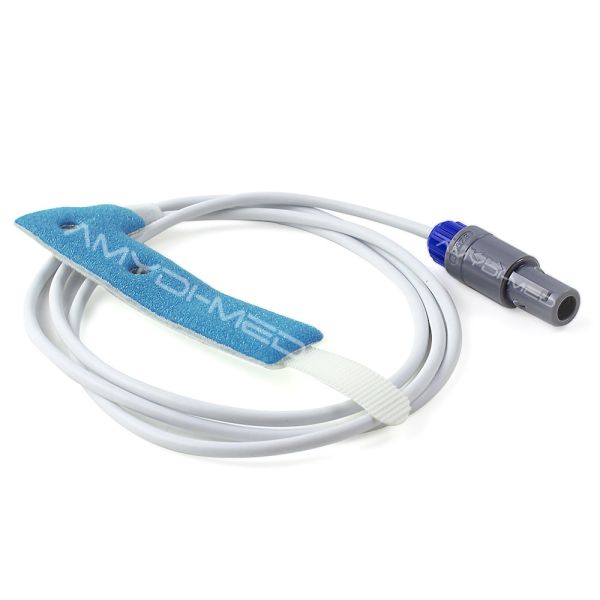 Quality 0.9m White Lemo Disposable Spo2 Sensor Customized 7Pin Sponge wholesale