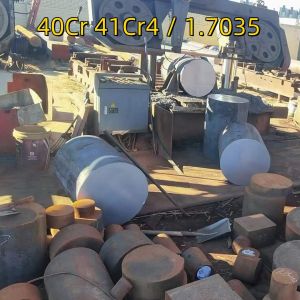 China DIN WNr 41Cr4 / 1.7035 40Cr Diametr 250-500mm Forged Steel Round Bar SCR440 Alloy Bar on sale