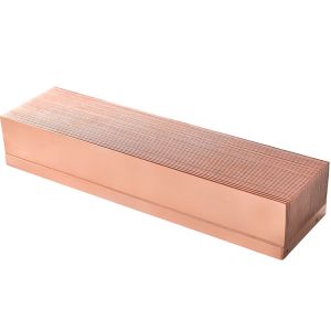 6063 T5 Copper Skived Fin Heat Sink Anti Oxidation Passivation