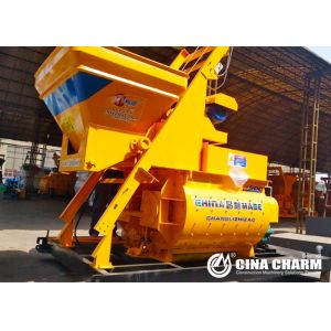 Self Loading Concrete Mixer Machine , Twin Shaft Cement Concrete Machine