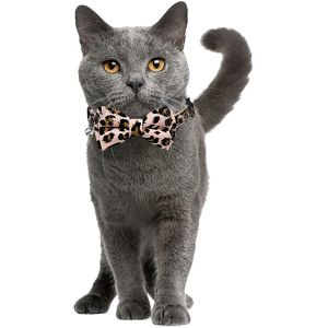 Breakaway Buckle Cat Collar Bells With Cute Bow Tie For Kitty Small Dogs