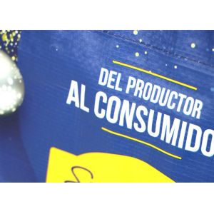 Waterproof PP Woven Recyclable Tote Bag 40*30*12cm Reusable Machine Printing