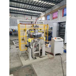 Cheap Simple Vertical Coil Wrapping Machine With PLC Programmable Controller for sale