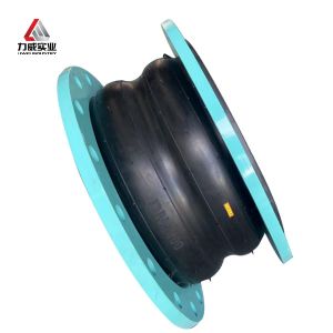 Cheap Excellent Noise Reduction Double Sphere Flexible Rubber Joint Easy Installation Standard Flange Connections Durable Performance for sale