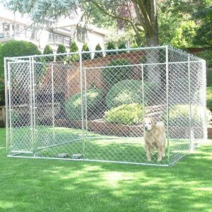 Windproof 71kg 4.5x1.5x2.2m Outdoor Dog Runs