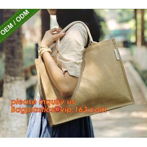 Heavy hold support Jute bag OEM Customized printing waterproof and reusable jute