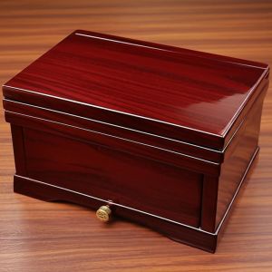 Custom Luxury Wooden Watch Box with Drawer High Glossy Red Finish for Storage
