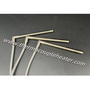 Industrial Cartridge Heaters L-shape Cable With Steel Hose Protection